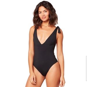 L Space Isabelle Black One Piece NWT